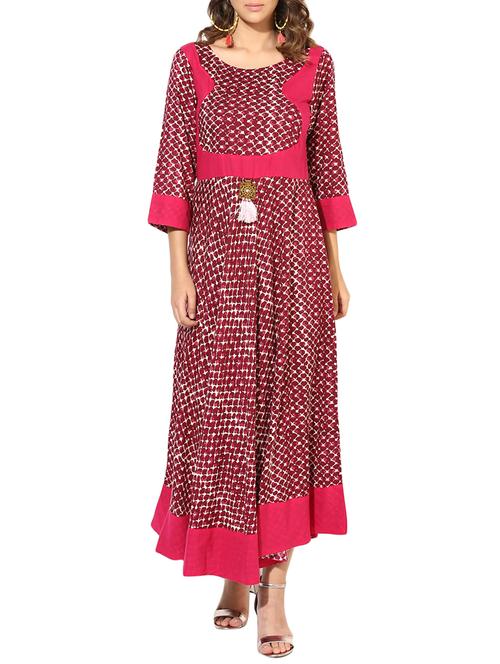 a-line animal print kurta - 15317038 - Very Small Image - 1