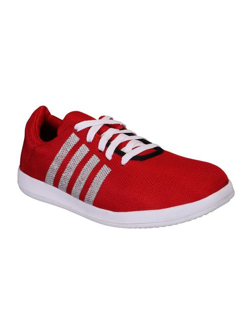 Red Mesh lace up sneaker - 15317556 - Very Small Image - 1