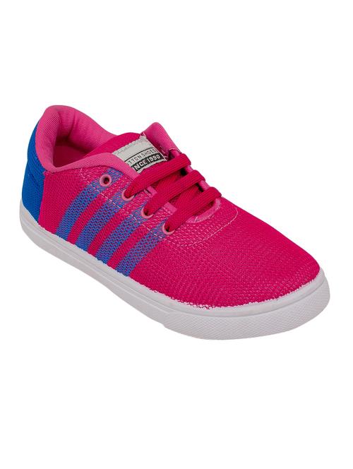 pink lace-up  mesh sneaker shoe - 15318045 - Very Small Image - 1