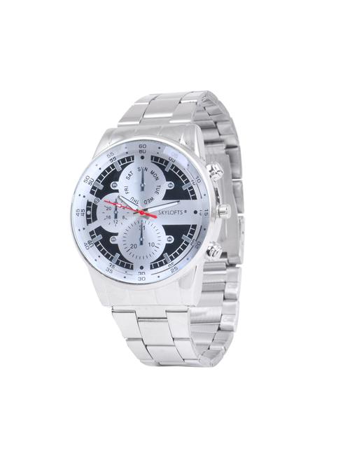 skylofts stainless steel black dial watch - 15319453 - Very Small Image - 1