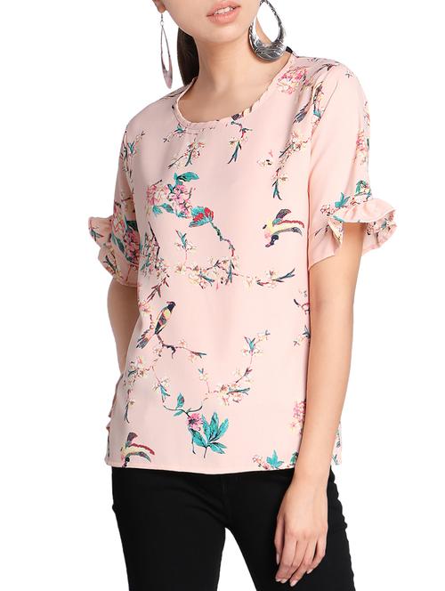 rosewater pink floral  top - 15321243 - Very Small Image - 1