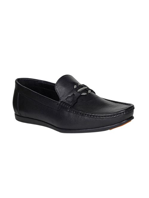 black Leather slip on loafer - 15321910 - Very Small Image - 1