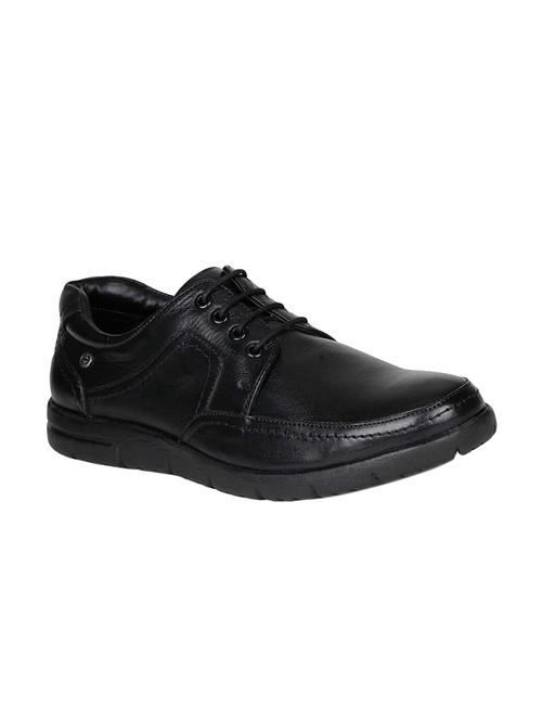 black Leather lace-up derby - 15321938 - Very Small Image - 1