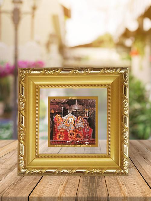 double glass photo frame gold plated vaishno devi - 15325559 - Very Small Image - 1