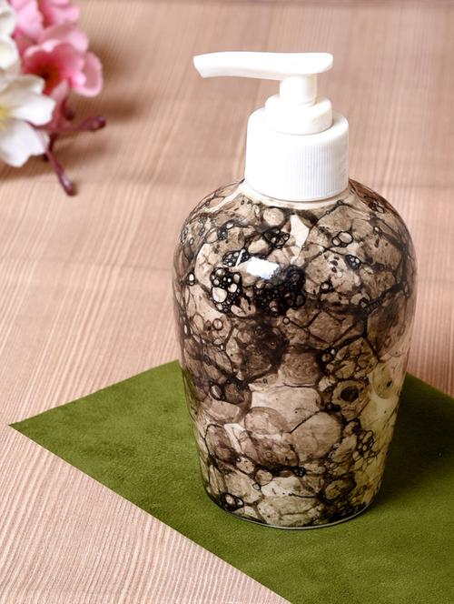 ceramic brown studio soap dispenser - 15326757 - Very Small Image - 1