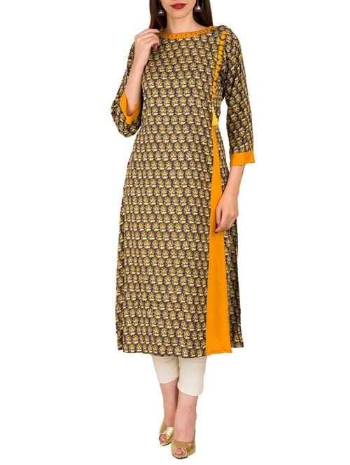 a-line printed kurta - 15327005 - Very Small Image - 1