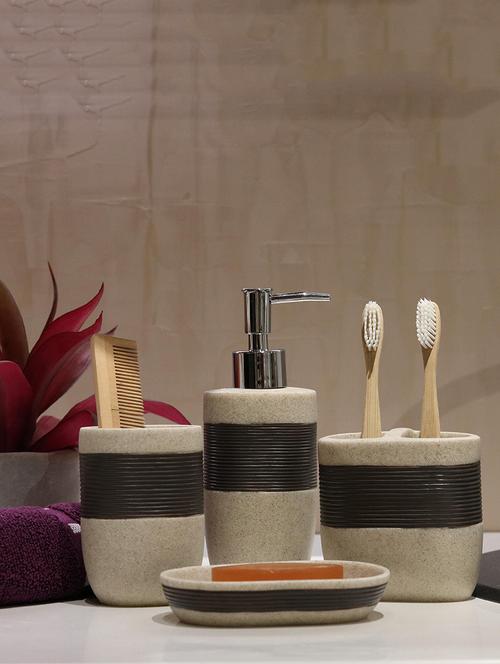 beige polyresin bath accessory - 15327408 - Very Small Image - 1