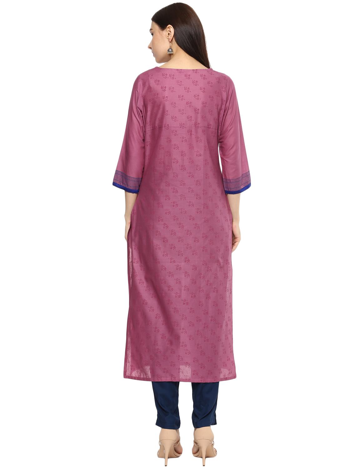 women's straight kurta - 15328382 - Standard Image - 2