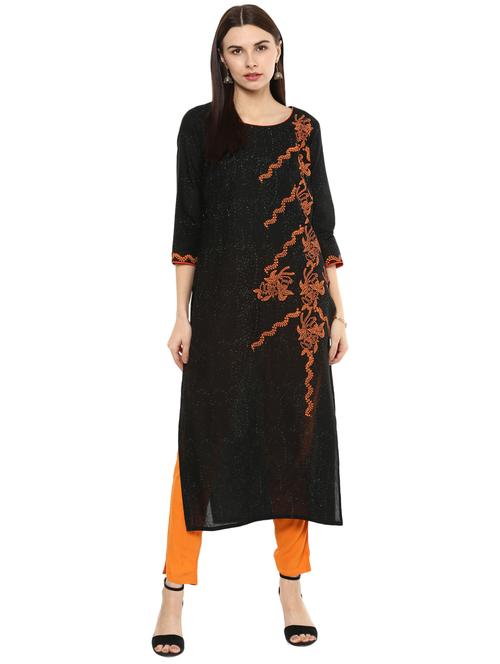 straight block print kurta - 15328385 - Very Small Image - 1