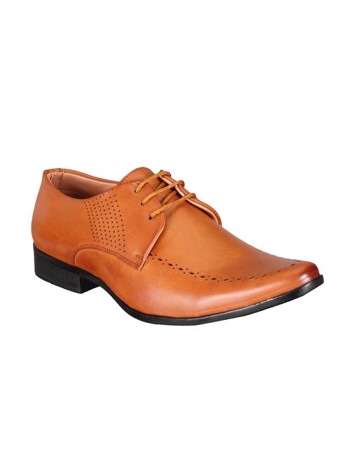 brown leather lace-up derby - 15328800 - Very Small Image - 1
