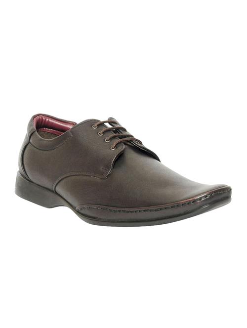 brown Leather lace-up derby - 15328853 - Very Small Image - 1