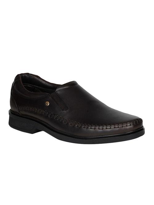 brown Leather formal slip on - 15328888 - Very Small Image - 1