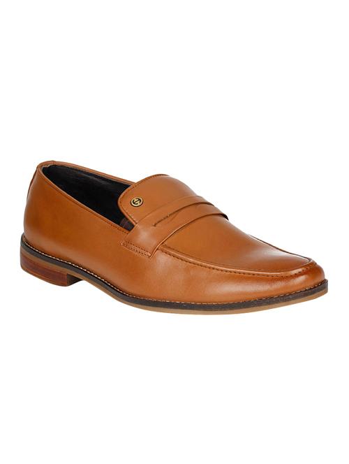 tan Leather formal slip on - 15328903 - Very Small Image - 1