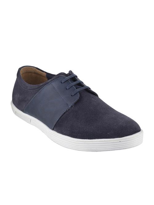 blue suede lace up sneaker - 15330712 - Very Small Image - 1