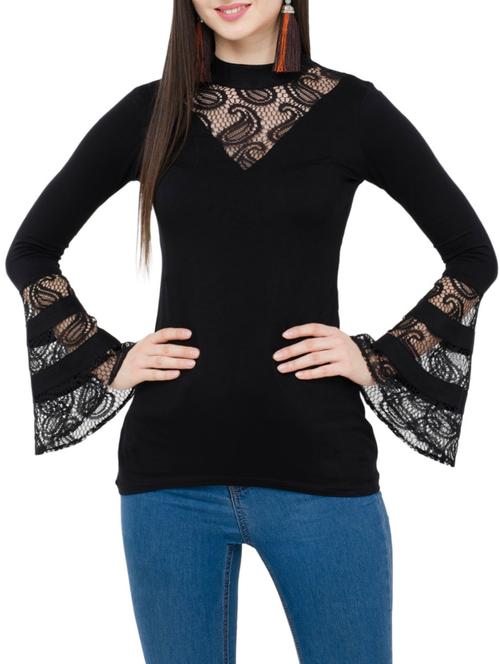 women's straight mock neck top - 15331247 - Very Small Image - 1