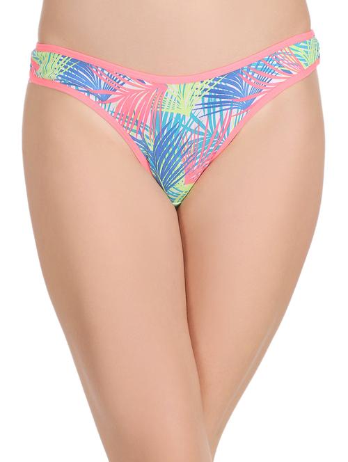 tropical print thongs panty - 15332883 - Very Small Image - 1