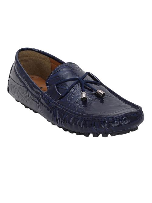 blue patent leather slip on loafers - 15332954 - Very Small Image - 1