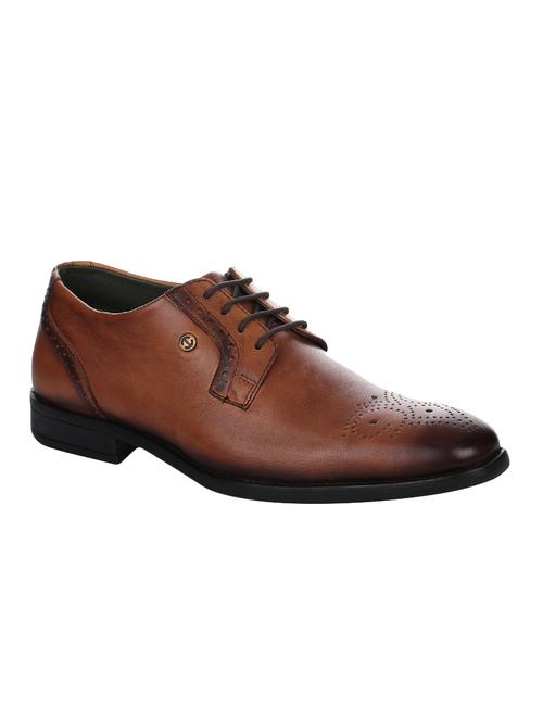 brown Leather lace-up derby - 15333315 - Very Small Image - 1