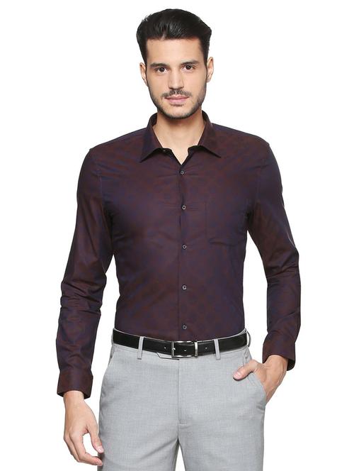 brown cotton formal shirt - 15333375 - Very Small Image - 1
