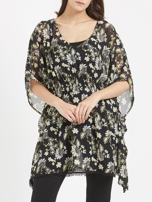 floral sheer kaftan - 15334527 - Very Small Image - 1