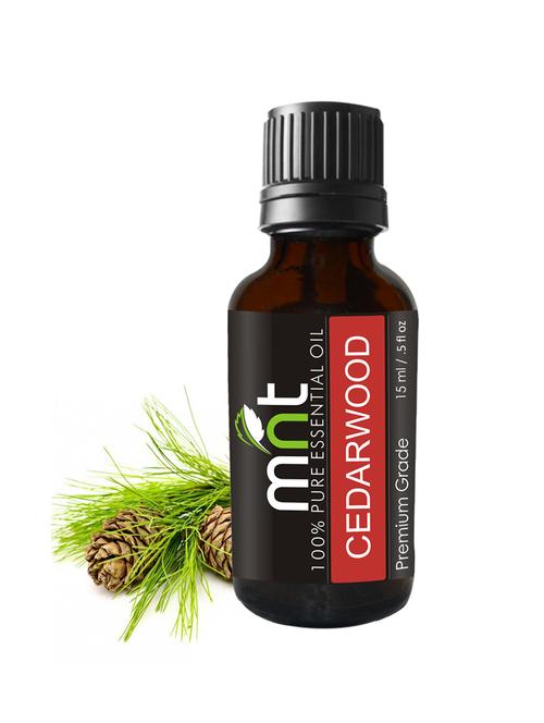 mnt cedarwood essential oil (15ml) 100% pure natural & therapeutic grade undiluted for hair, skin, aroma - 15336370 - Very Small Image - 1