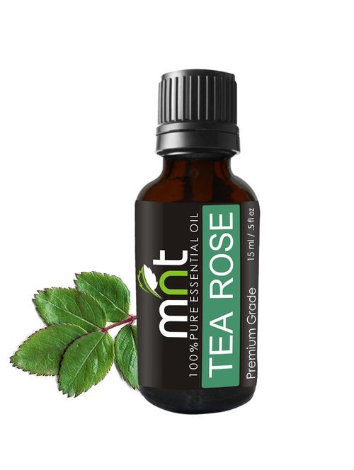 mnt tea rose essential oil (15ml) 100% pure natural & undiluted  for skin care & hair care - 15336423 - Very Small Image - 1