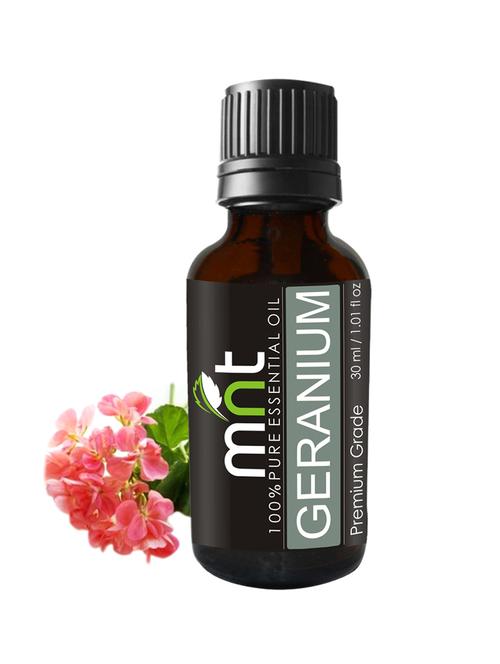 mnt geranium essential oil (30ml) 100% pure natural & undiluted for radiant skin & relieving acne - 15336466 - Very Small Image - 1