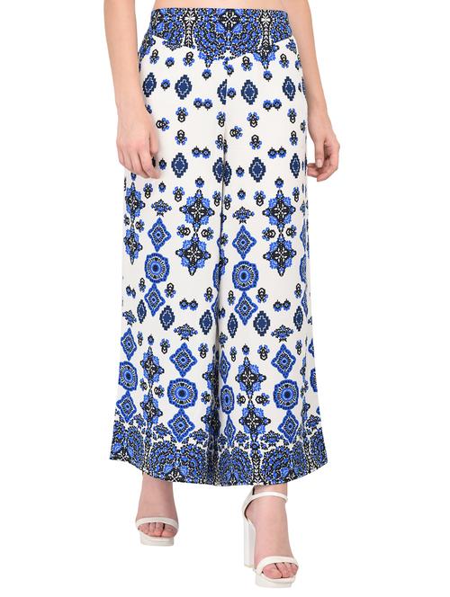 printed flared palazzo - 15338411 - Very Small Image - 1