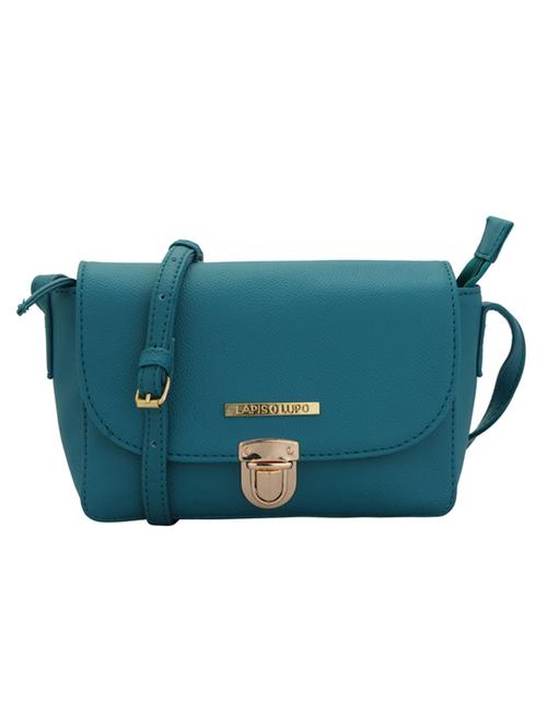 turquoise solid regular sling bag - 15338896 - Very Small Image - 1