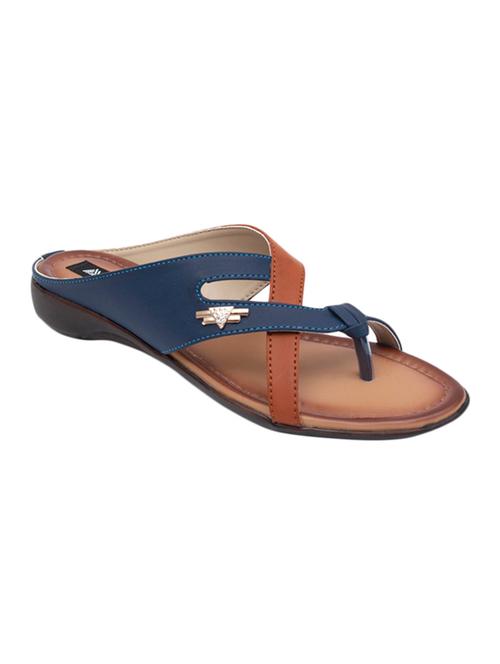 blue one toe slippers - 15340085 - Very Small Image - 1