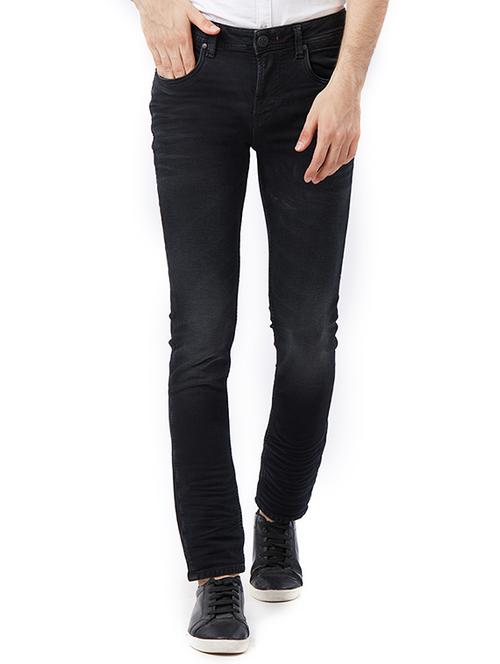 black cotton washed jeans - 15340127 - Very Small Image - 1