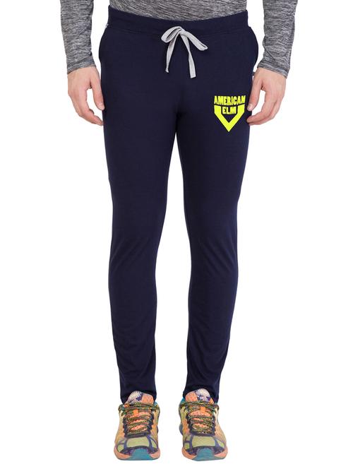 navy blue cotton full length track pant - 15340657 - Very Small Image - 1