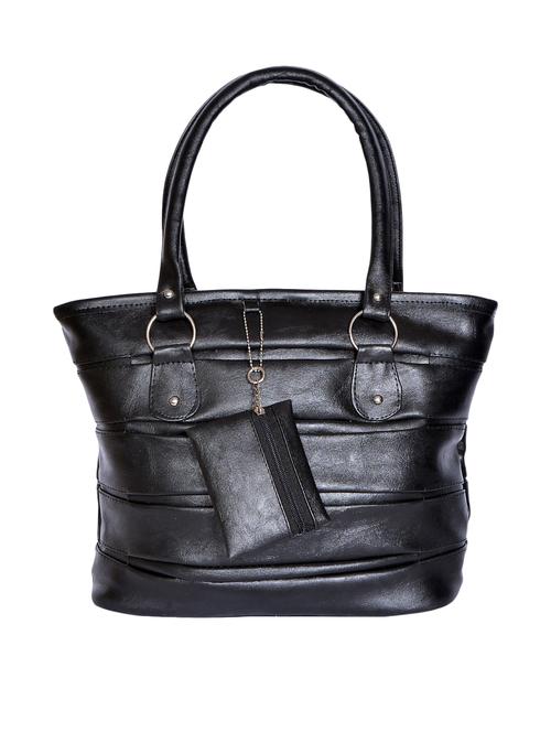 black leatherette (pu) handbag - 15343462 - Very Small Image - 1