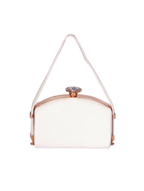 white leatherette (pu) handbag - 15343512 - Very Small Image - 1