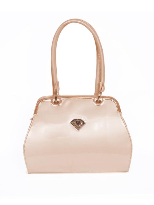 pink leatherette (pu) regular handbag - 15343528 - Very Small Image - 1