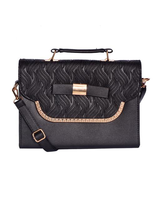 black leatherette (pu) handbag - 15343573 - Very Small Image - 1