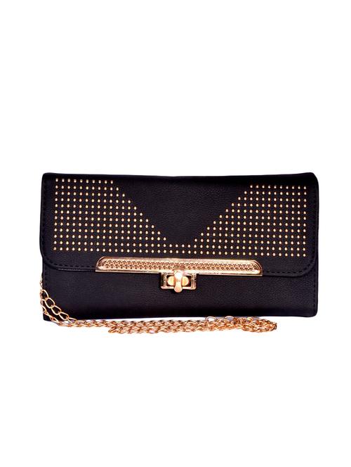 black leatherette (pu) regular clutch - 15343576 - Very Small Image - 1