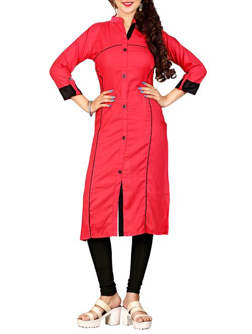 straight piping kurta - 15343588 - Very Small Image - 1