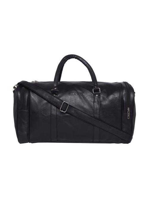 black leatherette (pu) dufflebag - 15345576 - Very Small Image - 1
