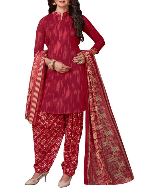 printed unstitched salwar suit - 15346582 - Very Small Image - 1