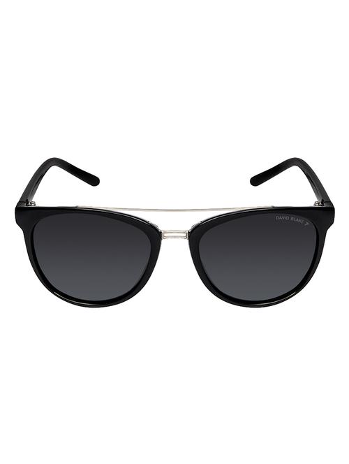 david blake black round polarised & uv protected sunglass - 15347417 - Very Small Image - 1