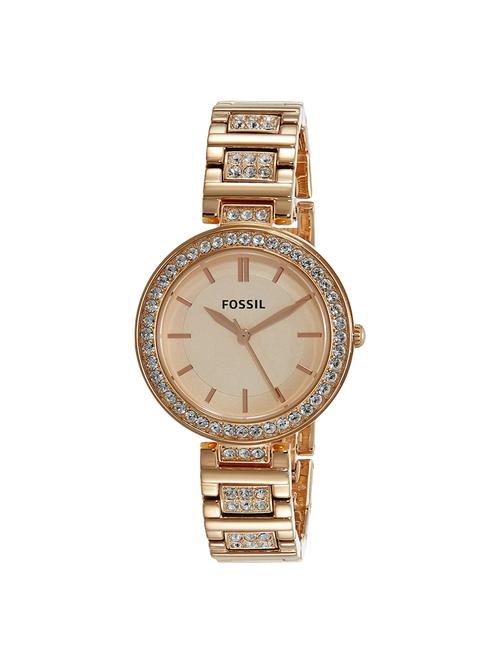fossil analog rose gold dial womens watch-bq3181 - 15348067 - Very Small Image - 1