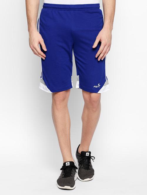 blue cotton blend shorts - 15349378 - Very Small Image - 1