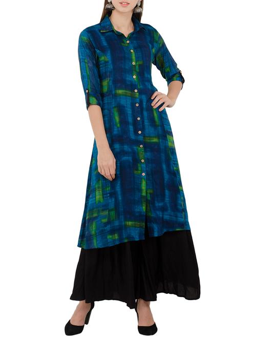 printed a-line kurta - 15350229 - Very Small Image - 1