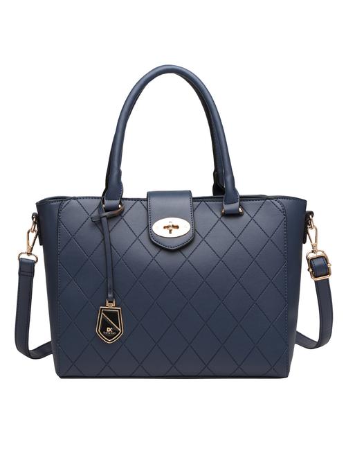 blue leatherette (pu) handbag - 15350440 - Very Small Image - 1