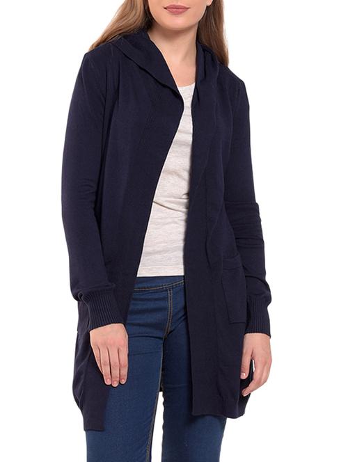 hooded solid shrug - 15350633 - Very Small Image - 1
