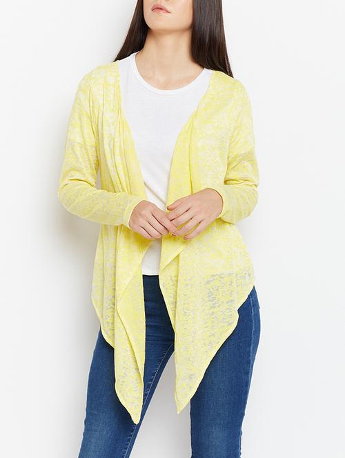 asymmetric long sleeved shrug - 15351299 - Very Small Image - 1