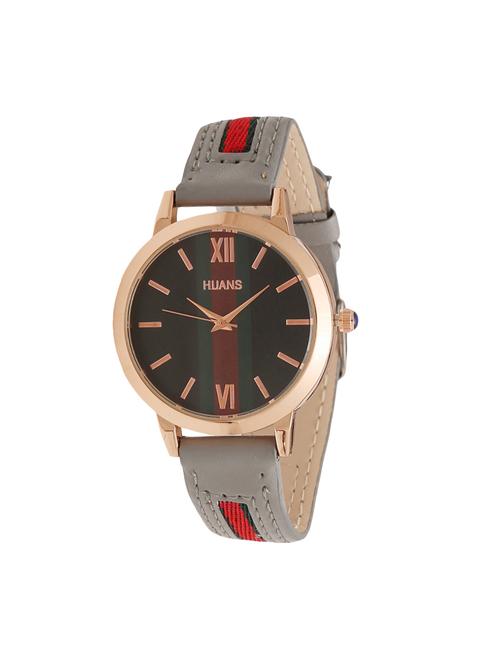 popmode rose gold dial grey strap women's fashion analog watch - 15352028 - Very Small Image - 1