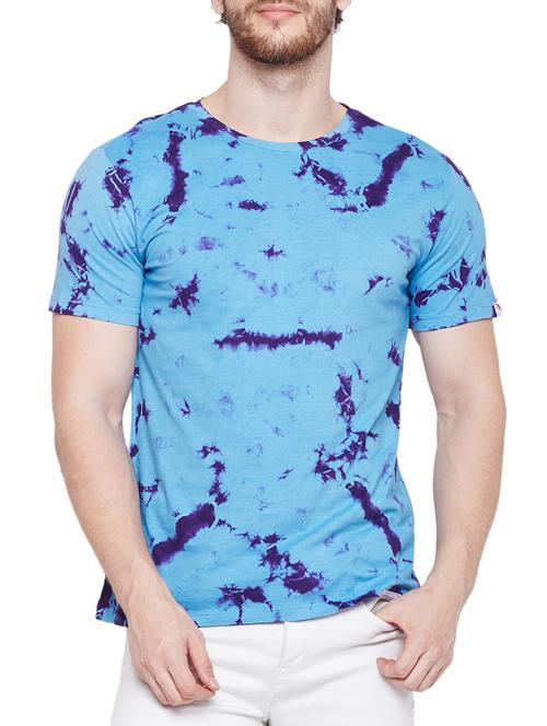 blue cotton t-shirt - 15352379 - Very Small Image - 1
