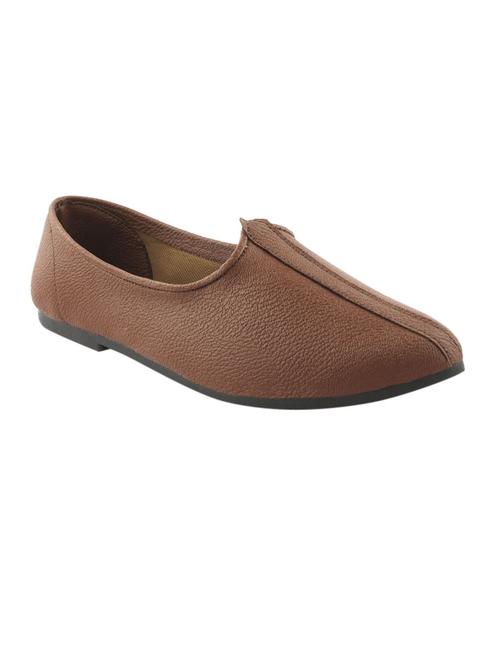 brown leatherette slip on juti - 15354049 - Very Small Image - 1